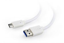 Кабель Cablexpert USB - USB Type-C V 3.0 (M/M), 0.5 м, преміум, білий (CCP-USB3-AMCM-W-0.5M) 