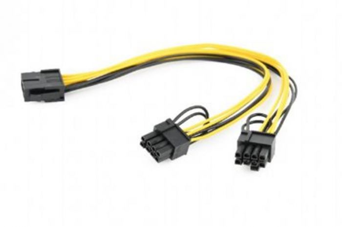 Кабель живлення Cablexpert (CC-PSU-85) 2 x male 6+2 pin - 8 pin, 0.3 м