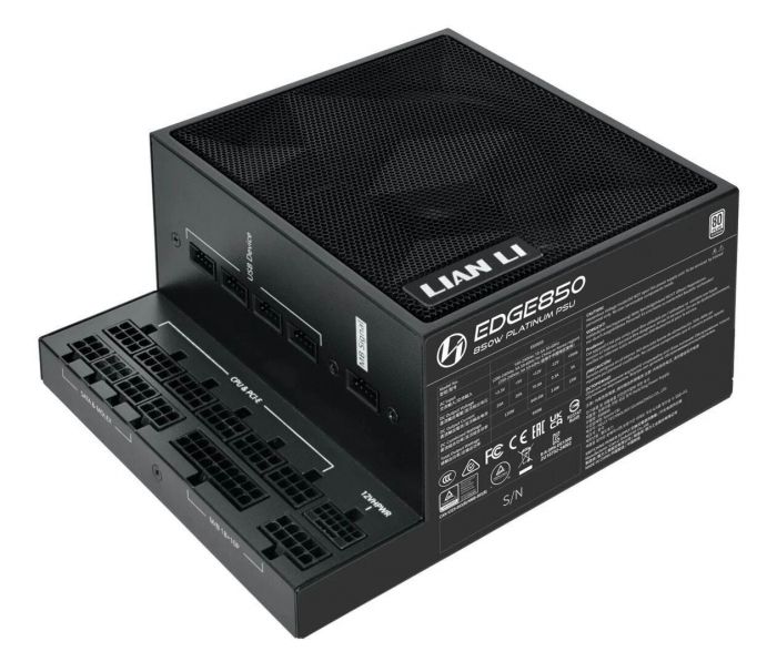 Блок живлення Lian Li EDGE850, 80 Plus Platinum, Black, EU Cord (G9P.EG0850.BE00.EU)