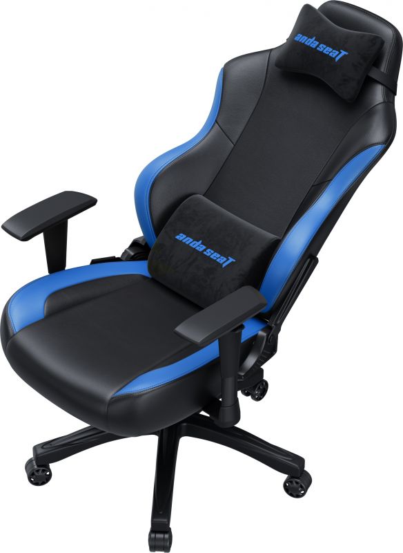 Крісло для геймерів Anda Seat Luna Size L PVC Black/Blue (AD18-48-BS-PV)