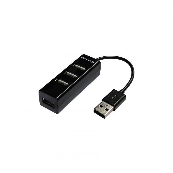 Концентратор Grand-X Travel 4хUSB2.0 Black (GH-403)