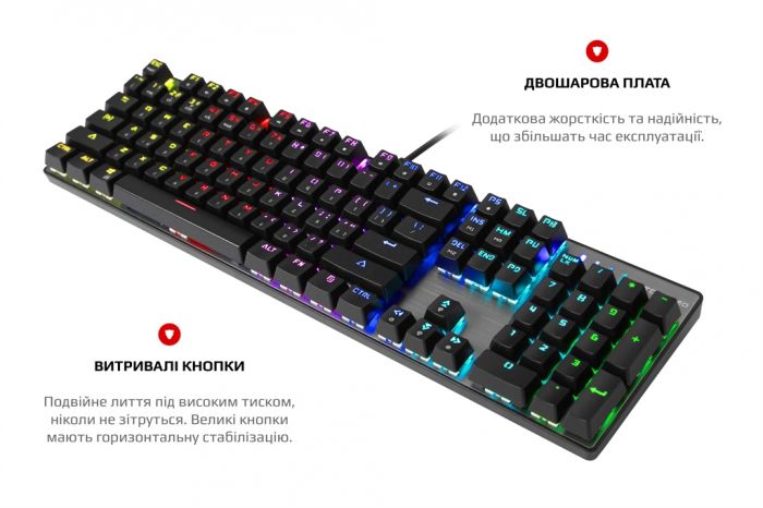 Комплект (клавіатура, мишка) Motospeed CK888 Outemu Red (mtck888mr) Silver/Black USB