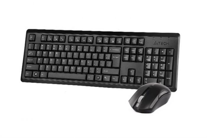 Комплект (клавіатура, миша) бездротовий A4Tech 4200N (GR-92+G3-200N) Black USB