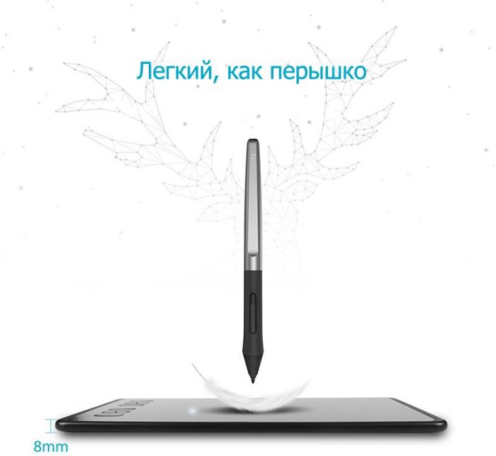 Графічний планшет Huion H640P + рукавичка