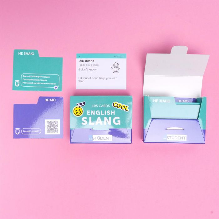 Картки для вивчення англійської мови English Student. English Slang