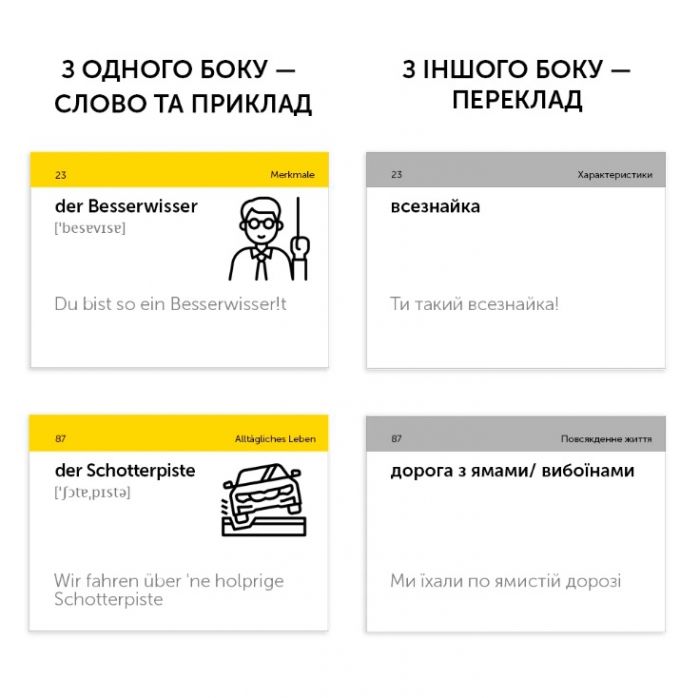 Картки для вивчення німецької мови English Student. Deutscher Slang