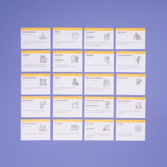 Картки для вивчення німецької мови English Student. Deutscher Slang