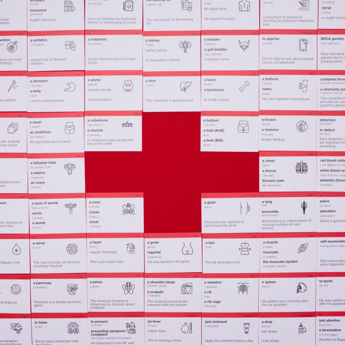 Картки для вивчення англійської мови English Student. Medical English