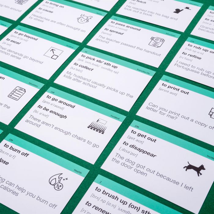 Картки для вивчення англійської мови English Student. Phrasal Verbs