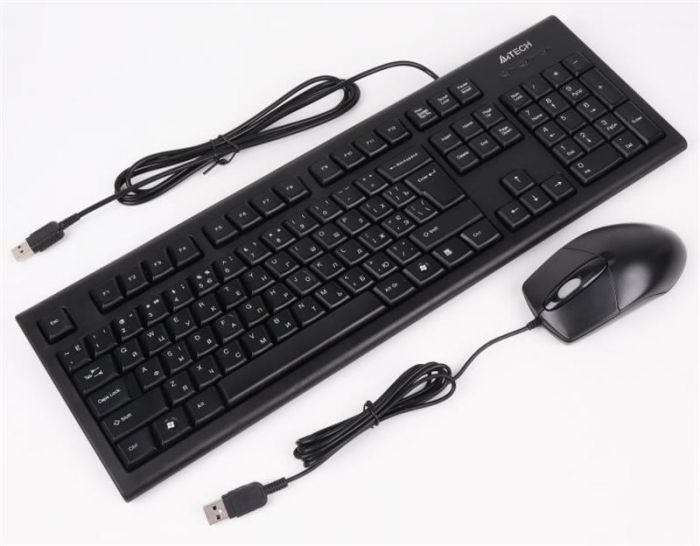 Комплект (клавіатура, мишка) A4Tech KRS-8572 Black USB