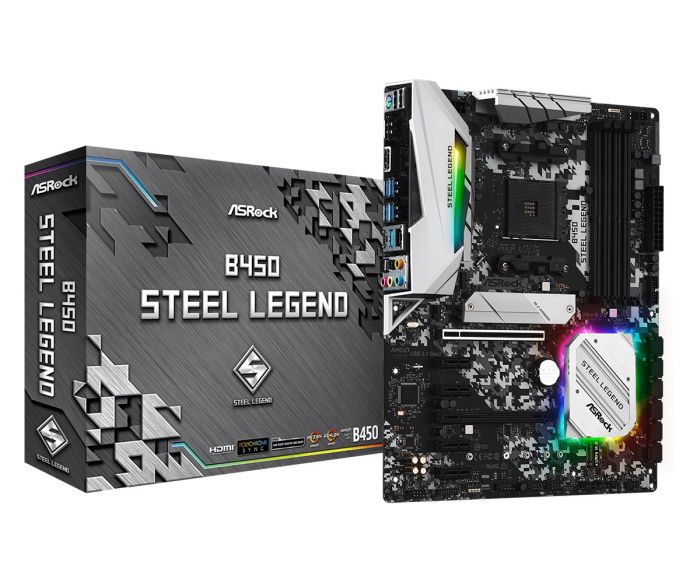 Материнська плата ASRock B450 Steel Legend Socket AM4