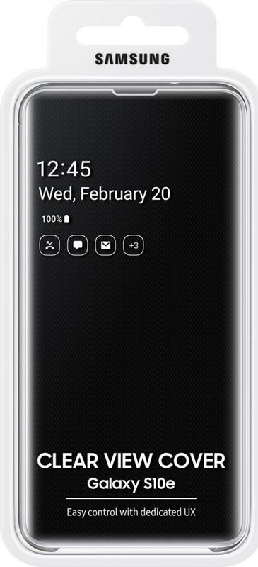 Чохол-книжка Samsung Clear View Cover для Samsung Galaxy S10e SM-G970 Black (EF-ZG970CBEGRU)