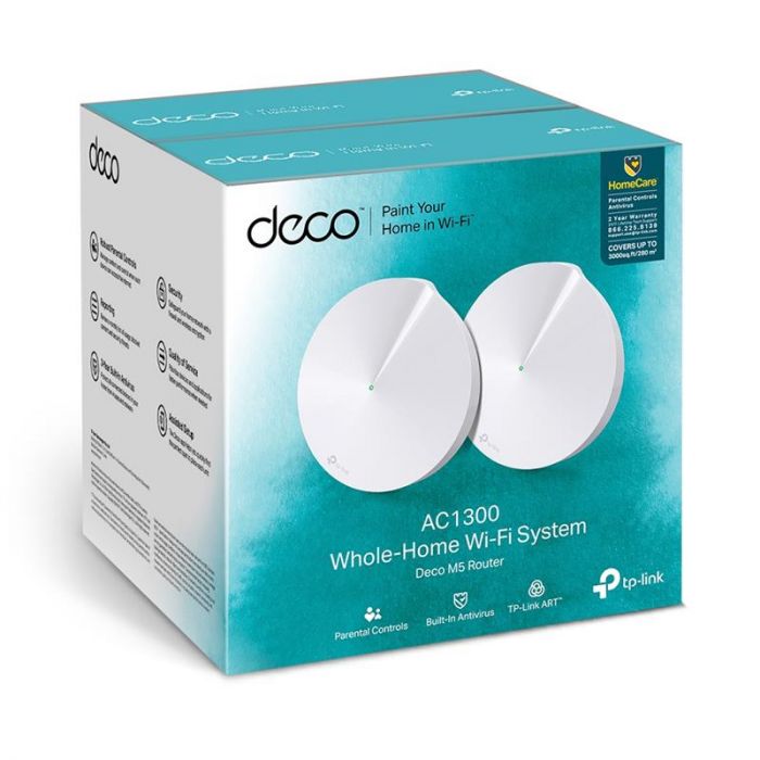 WiFi Mesh система TP-Link DECO M5(2-PACK)