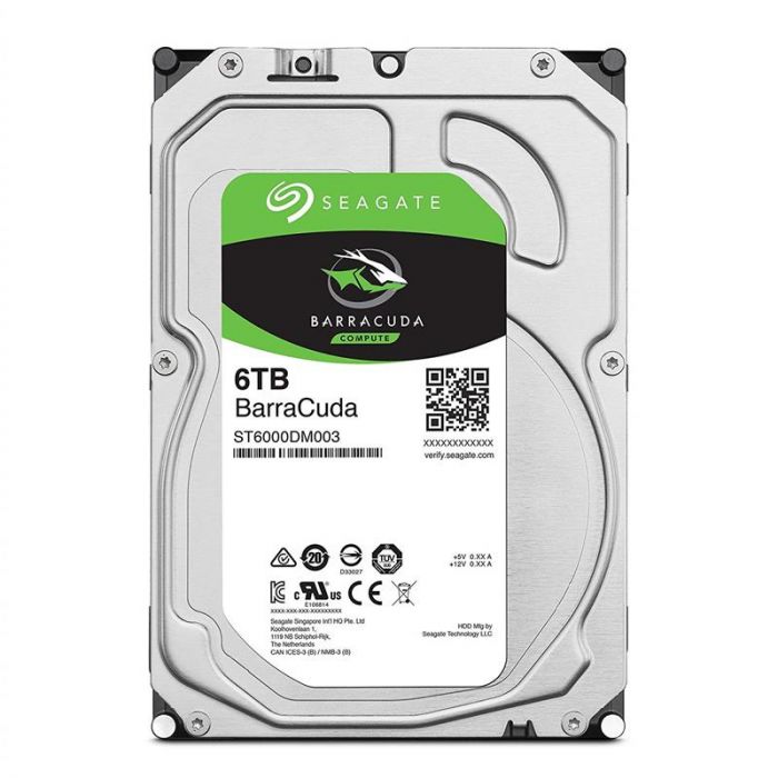 Накопичувач HDD SATA 6.0TB Seagate BarraCuda 5400rpm 256MB (ST6000DM003)