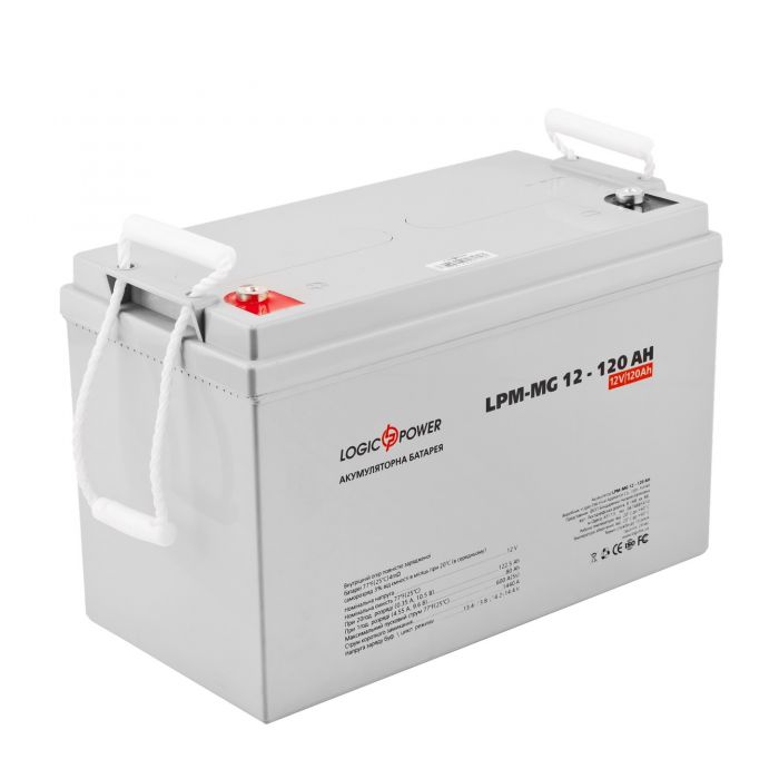 Акумуляторна батарея LogicPower 12V 120AH (LPM-MG 12 - 120 AH) AGM мультігель 