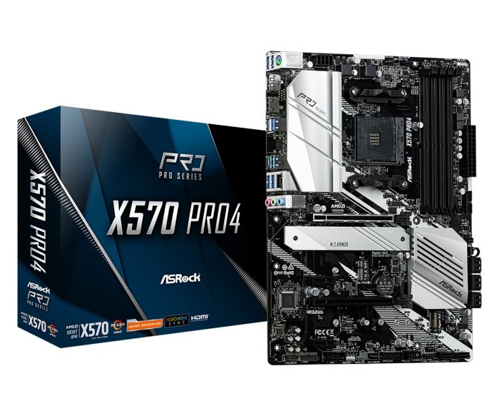 Материнська плата ASRock X570 Pro4 Socket AM4