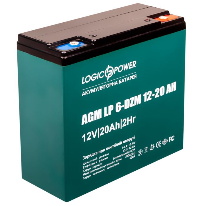 Акумуляторна батарея LogicPower LP 12V 20AH (6-DZM-12-20) AGM