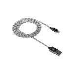 Кабель Canyon USB - Lightning 1м, Dark Grey (CNE-CFI3DG) в обплетеннi