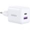 Зарядний пристрій Ugreen X516 2xUSB 30W (USB-A + USB-C) White (65015)