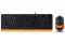 Комплект (клавіатура, миша) A4Tech F1010 Black/Orange
