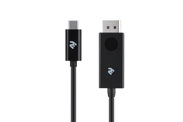 Кабель 2E Displayport - USB Type-C (M/M), 1 м, Black (2E-W1402)