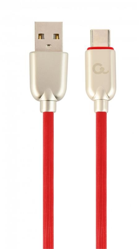 Кабель Cablexpert USB - USB Type-C V 2.0 (M/M), 2.1 А, преміум, 1 м, червоний (CC-USB2R-AMCM-1M-R) 