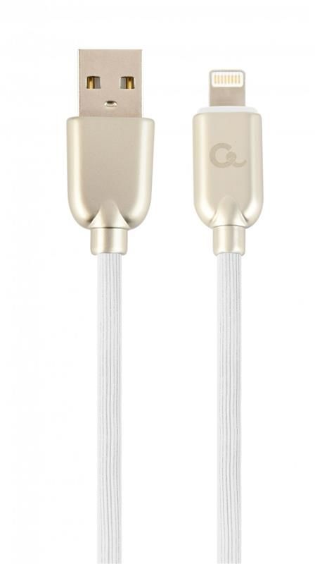 Кабель Cablexpert (CC-USB2R-AMLM-1M-W) USB 2.0 A - Lightning, 1м, преміум, білий