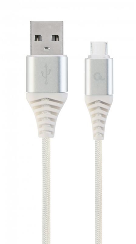 Кабель Cablexpert USB - USB Type-C V 2.0 (M/M), преміум, 1 м, білий (CC-USB2B-AMCM-1M-BW2)