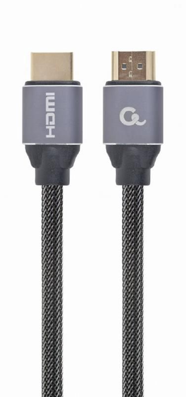 Кабель Cablexpert HDMI - HDMI V 2.0 (M/M), 1 м, чорний/сірий (CCBP-HDMI-1M) коробка