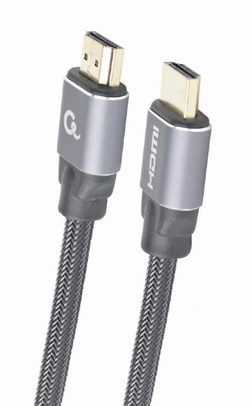 Кабель Cablexpert HDMI - HDMI V 2.0 (M/M), 1 м, чорний/сірий (CCBP-HDMI-1M) коробка