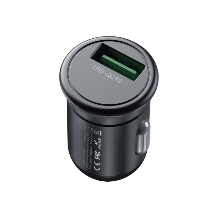 Автомобільний зарядний пристрій XO CC46 (USB, 3A) Gray (6920680827343)
