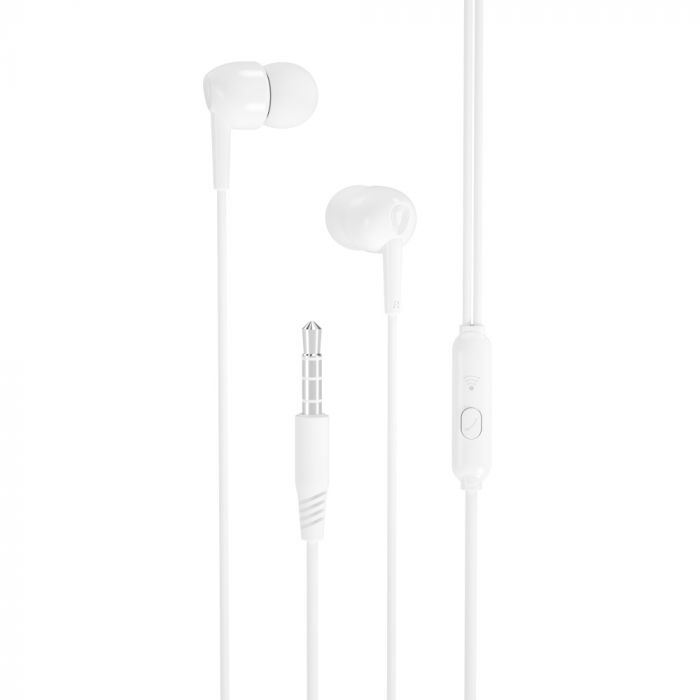 Гарнітура XO EP37 In-ear Earphone White (6920680877898)