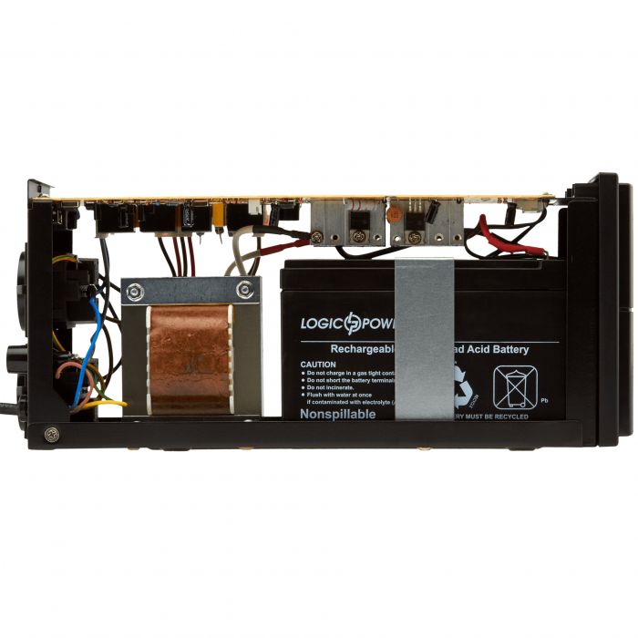 Джерело безперебійного живлення LogicPower LPM-1250VA, Lin.int., AVR, 3 x евро, металл