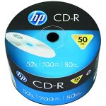Диски HP (69300 /CRE00070-3) 700MB 52x, без шпинделя, 50 шт