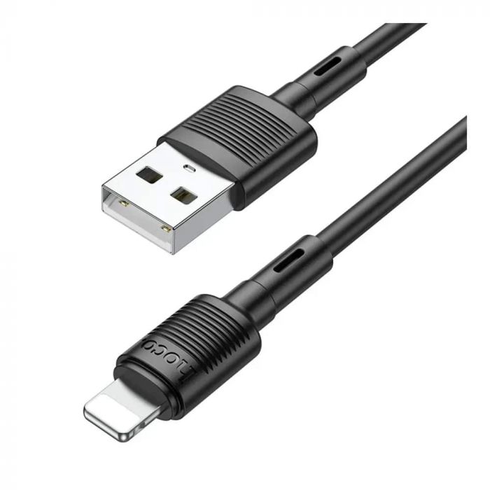 Кабель Hoco X83 USB - Lightning  (M/M), 1 м, Black (6931474770868)