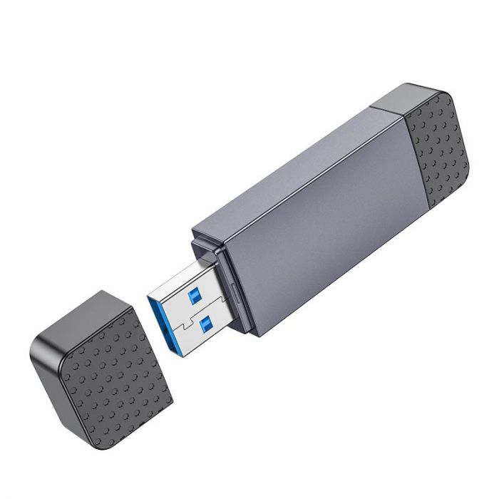 Кардрідер Hoco HB45 Spirit 2-in-1 USB-USB Type-C 3.0 Black (6942007620529)