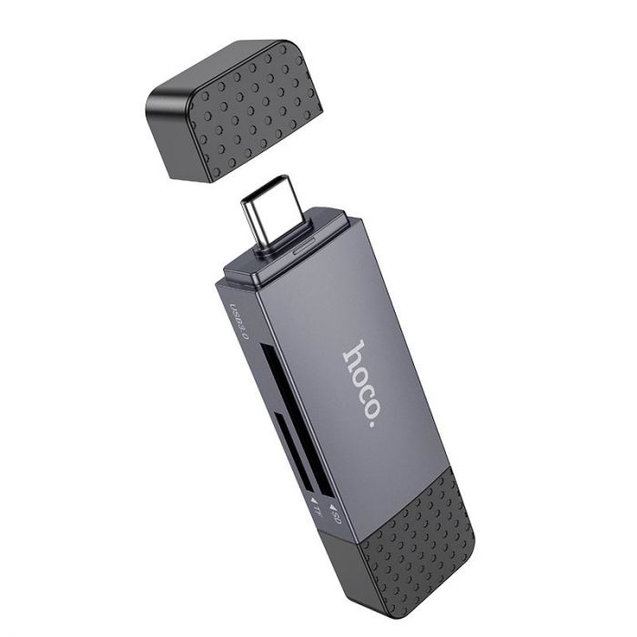 Кардрідер Hoco HB45 Spirit 2-in-1 USB-USB Type-C 3.0 Black (6942007620529)