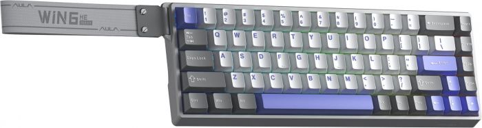 Клавіатура Aula WIN68 HE Max Magnetic Switch Grey/White/Purple (6978080504081)