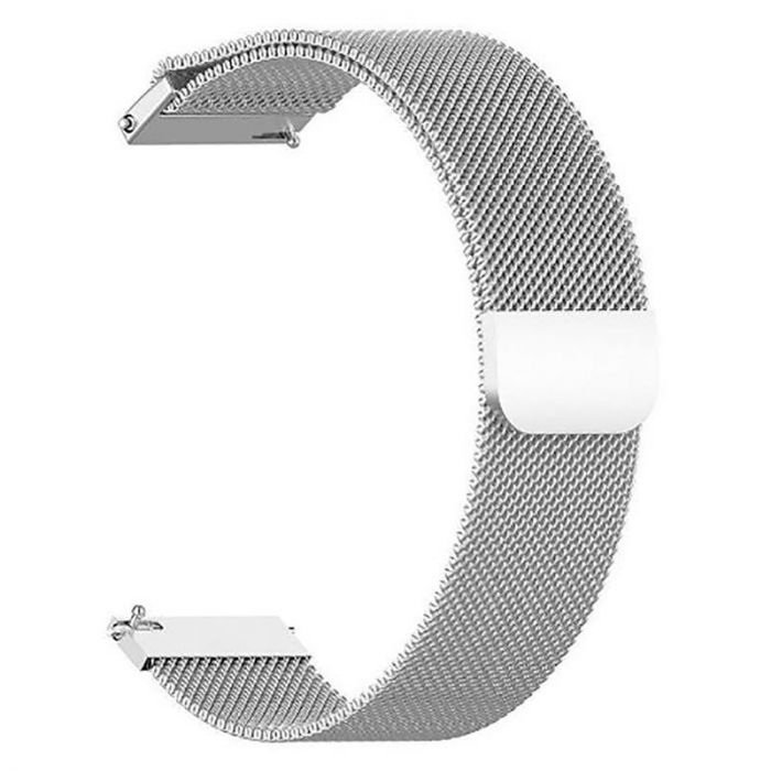 Ремінець BeCover Milanese Style для Amazfit Stratos (22mm)/Stratos 2/2S/3/Amazfit GTR 2/Amazfit GTR 47mm/Amazfit GTR Lite 47mm/Amazfit Nexo/Amazfit Pace/Amazfit GTR 3 Pro Silver (707731)