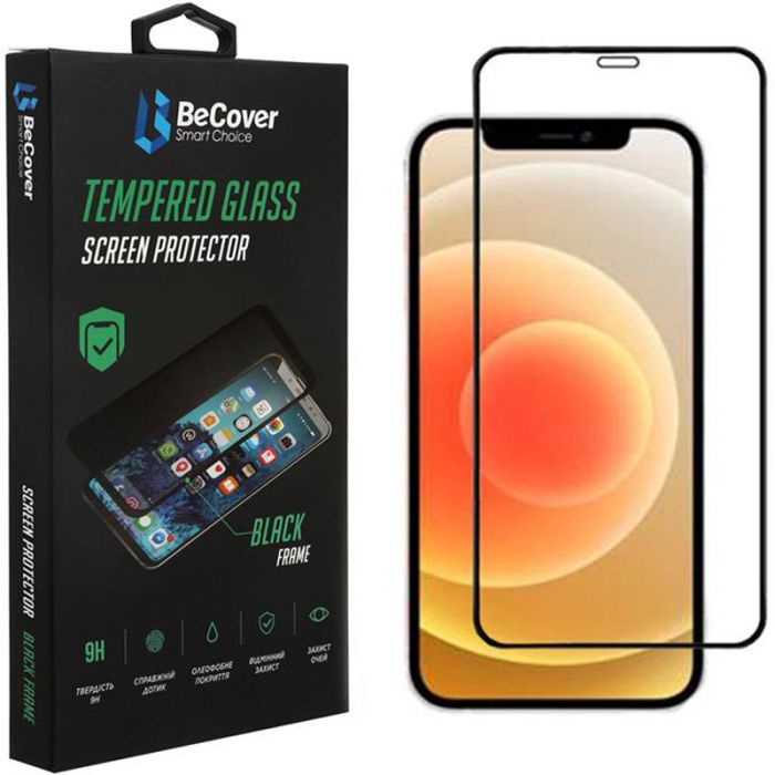 Захисне скло BeCover для Apple iPhone 14 Black (707970)