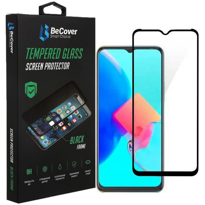 Захисне скло BeCover для Tecno Spark 8C (KG5n) Black (708161)