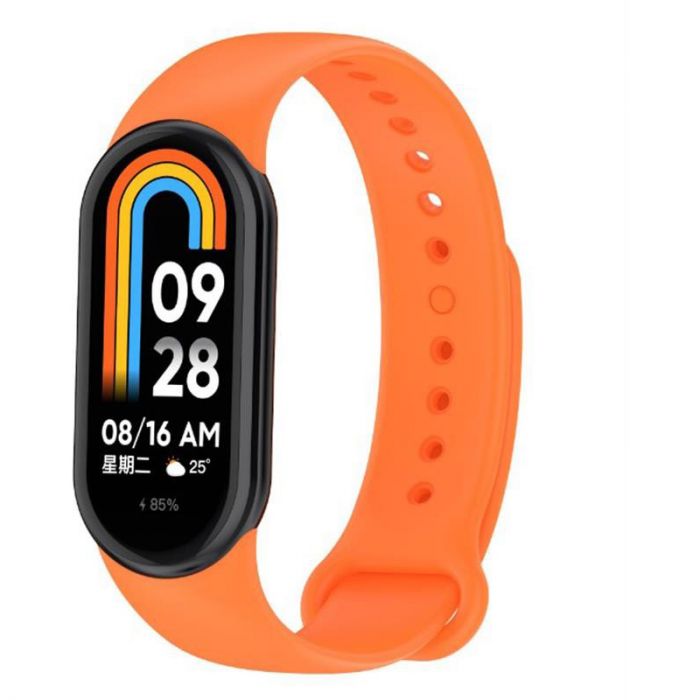 Силіконовий ремінець BeCover для Xiaomi Mi Smart Band 8 Orange (709407)