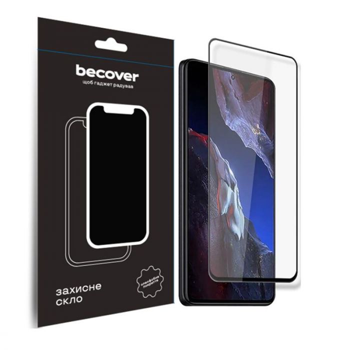 Захисне скло BeCover для Xiaomi Poco F5 Pro Black (709744)