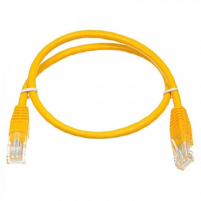 Патч-корд UTP Atcom RJ45, Cat.6, мідь, 1 м, жовтий