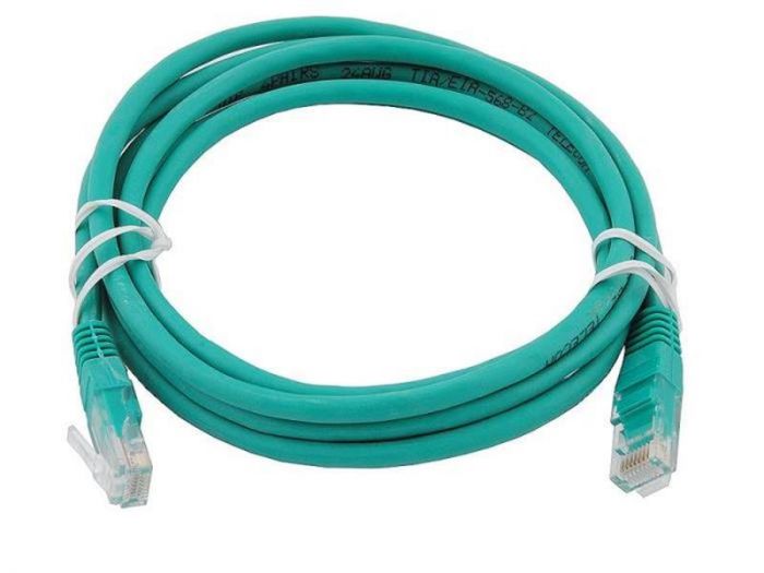 Патч-корд UTP Atcom RJ45, Cat.6, мідь, 1 м, зелений