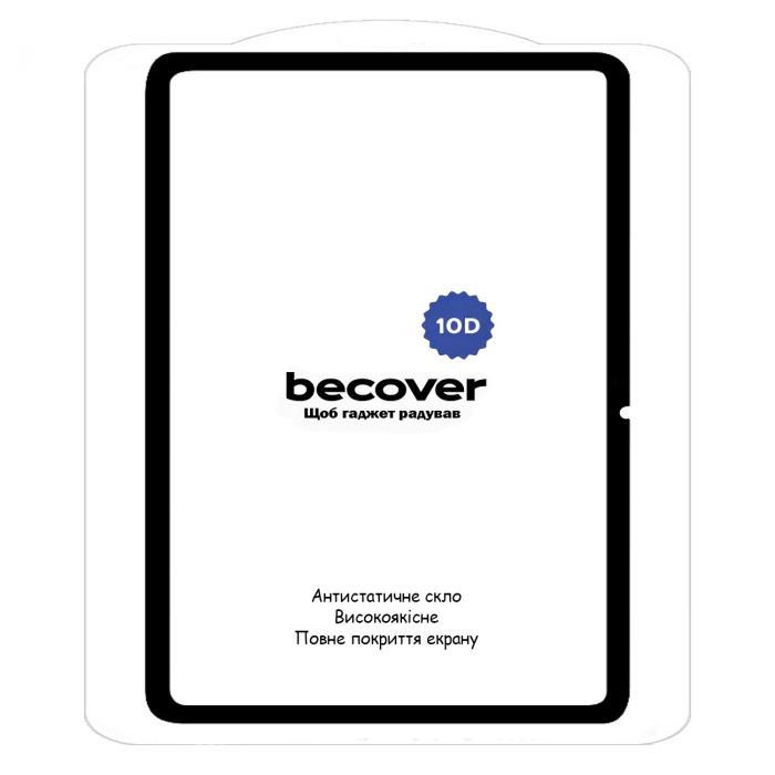 Захисне скло BeCover 10D для Xiaomi Pad 6S Pro 12.4" Black (710968)