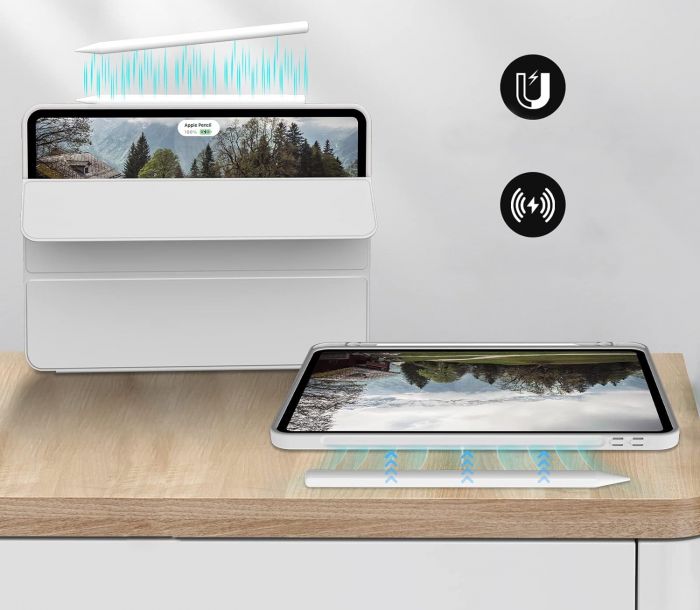 Чохол-книжка BeCover Tri Fold Soft TPU з кріпленням Apple Pencil для Apple iPad Pro 11 2020/2021/2022 Gray (711111)