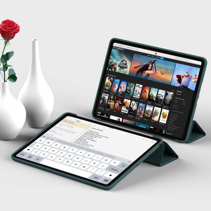 Чохол-книжка BeCover Tri Fold Soft TPU Silicone для Apple iPad Air (4/5) 2020/2022 10.9" Dark Green (711130)