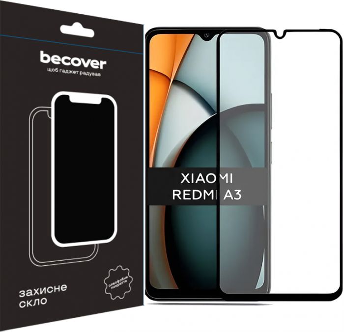 Захисне скло BeCover для Xiaomi Redmi A3 4G Black (711227)