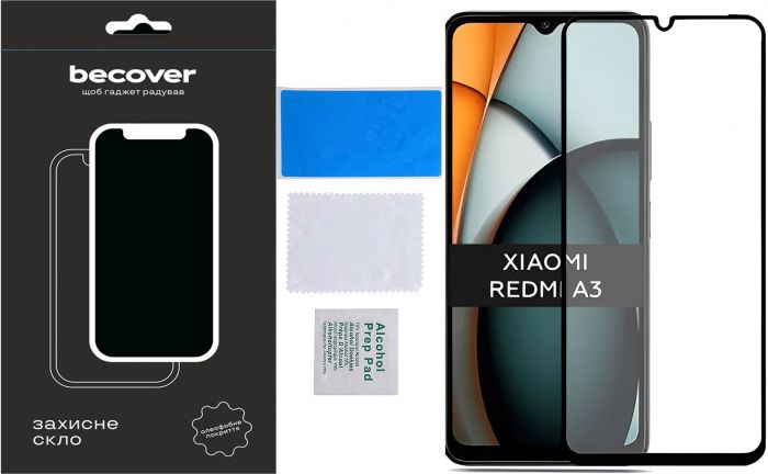 Захисне скло BeCover для Xiaomi Redmi A3 4G Black (711227)
